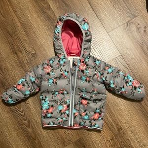 Hanna Anderson floral puffy jacket toddler